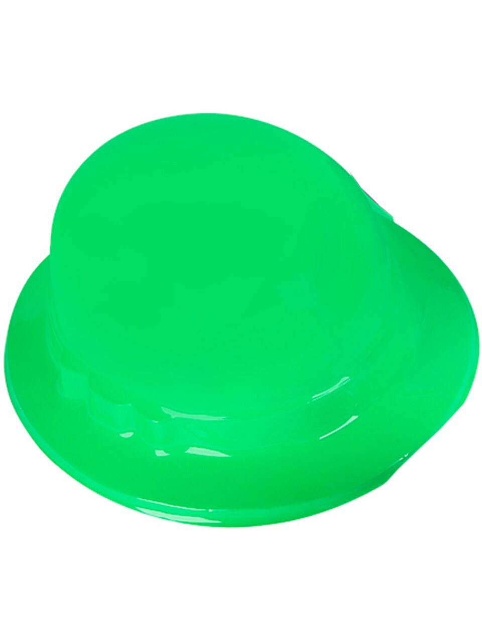 Child's Green Plastic Gentleman's Bowler Derby Hat Costume Accessory